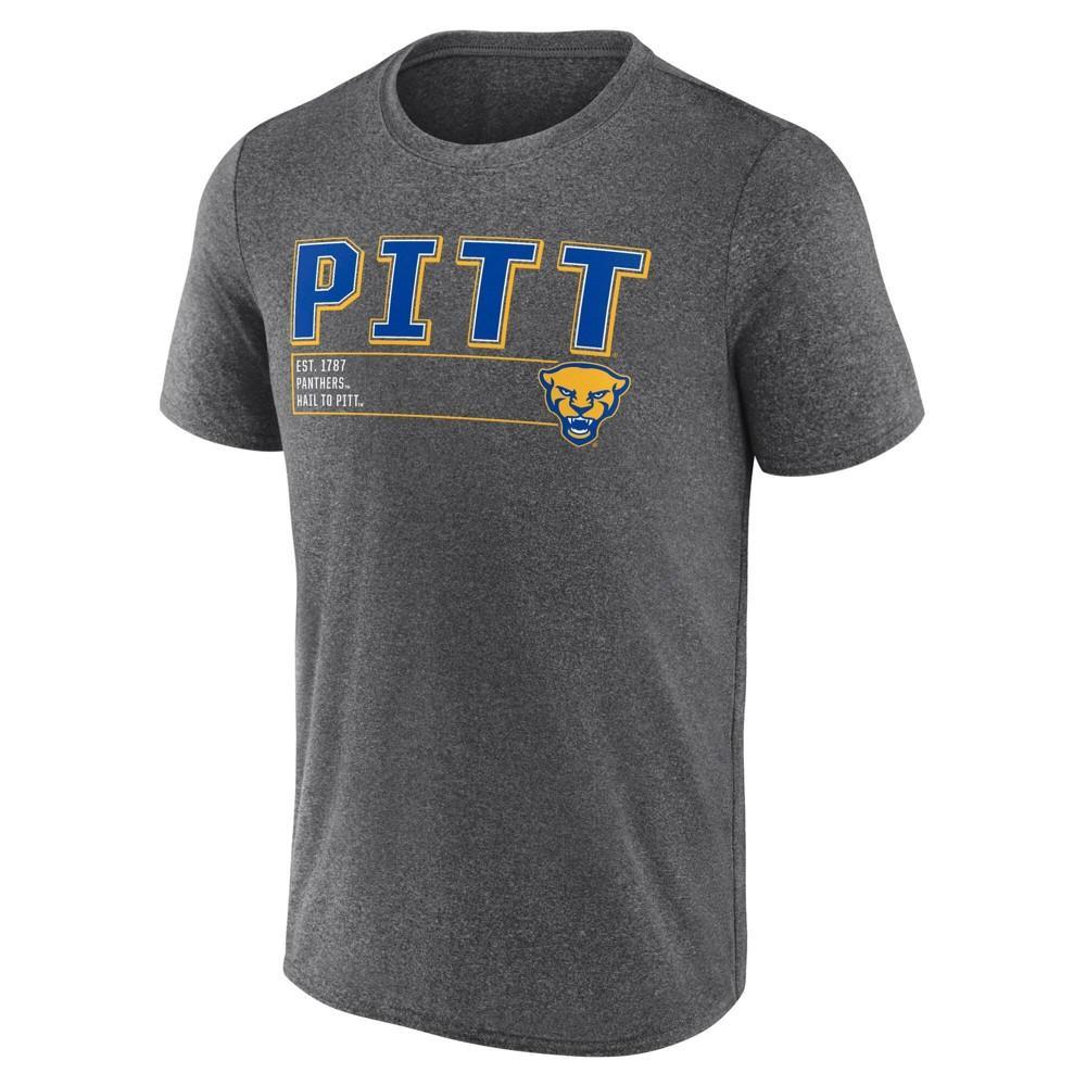 NCAA Pitt Panthers Men's Charcoal Heather Poly T-Shirt - M Product Image