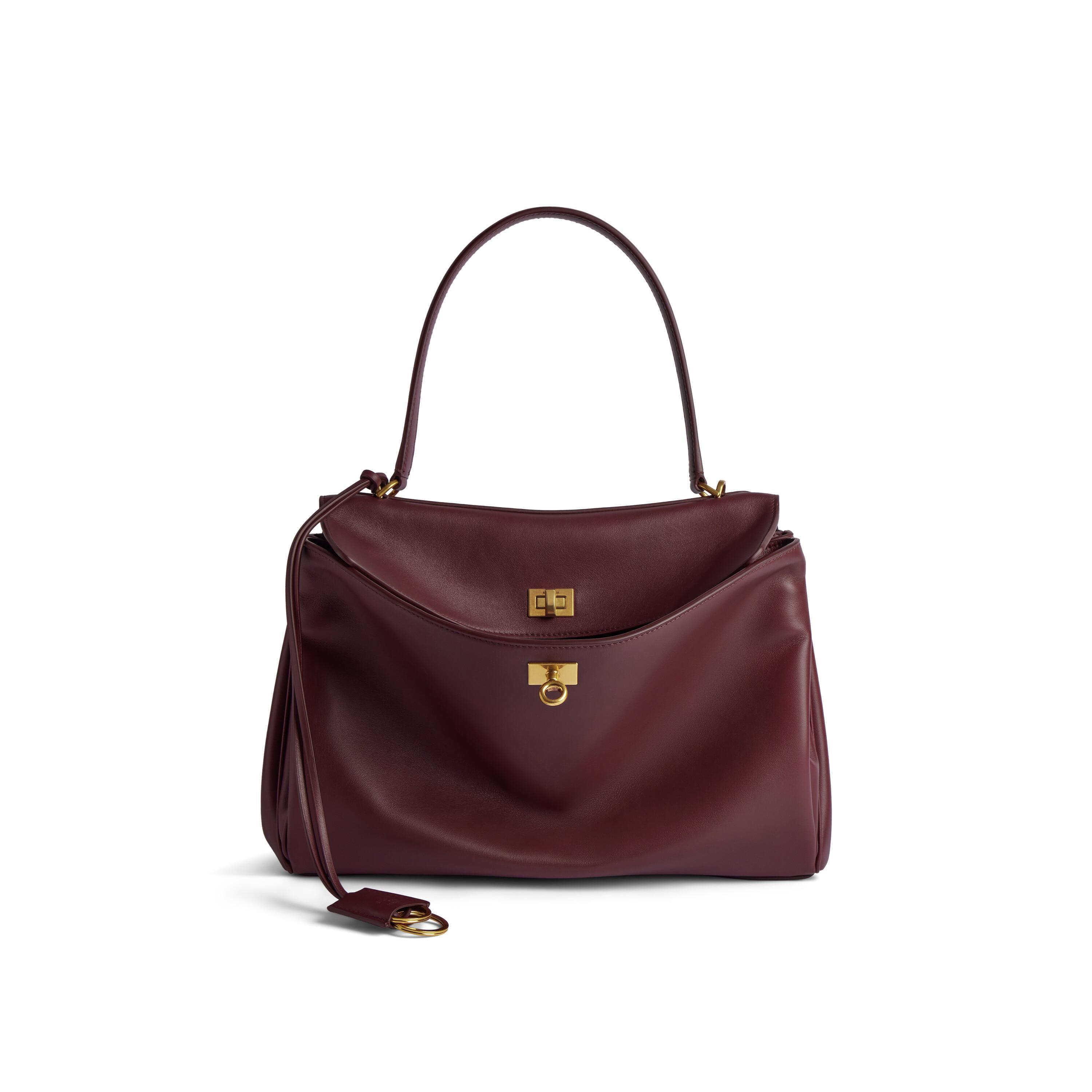 Women's Rodeo Medium Handbag  in Burgundy Product Image