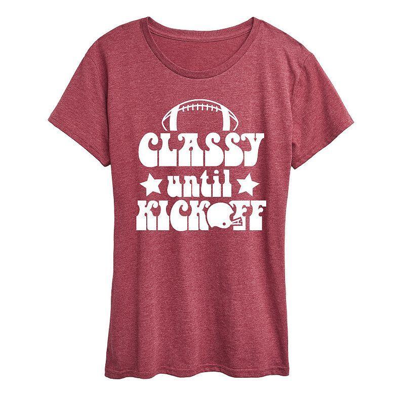 Women's Classy Until Kickoff Graphic Tee, Girl's,  Product Image