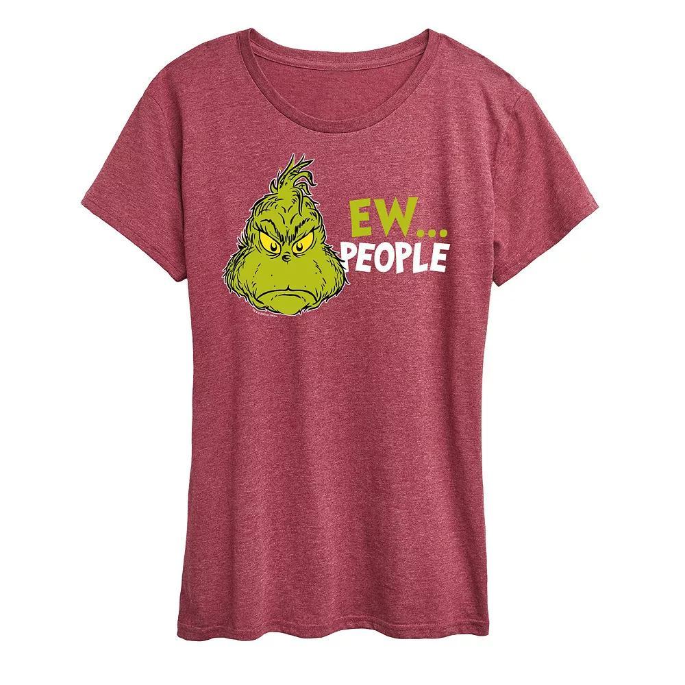 Women's Dr. Seuss The Grinch Ew People Graphic Tee, Girl's,  Product Image
