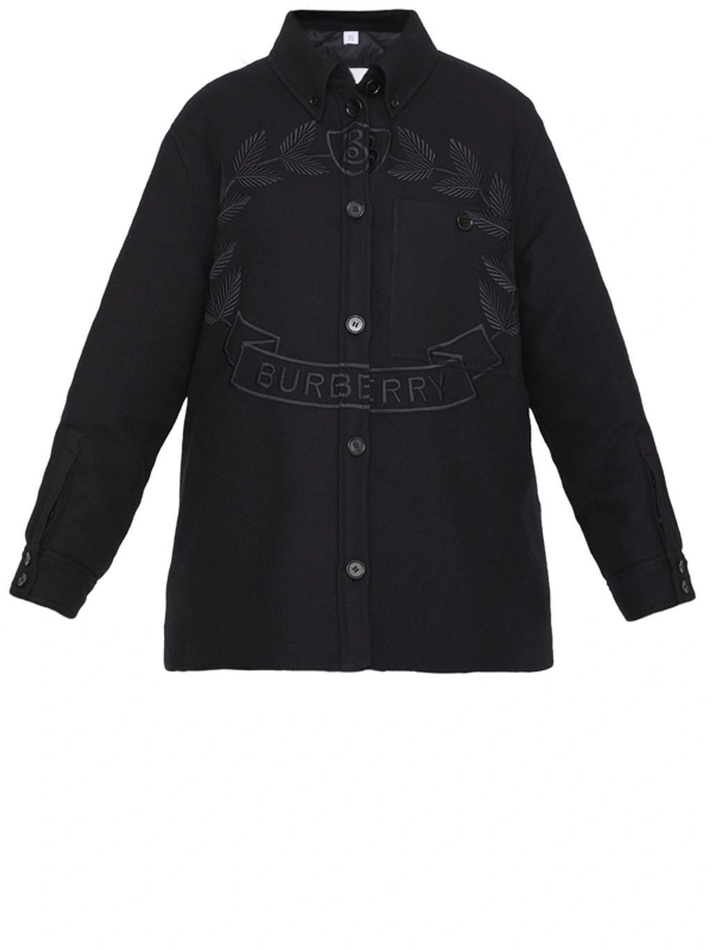 BURBERRY Oak Leaf Crest Jacket In Black Product Image