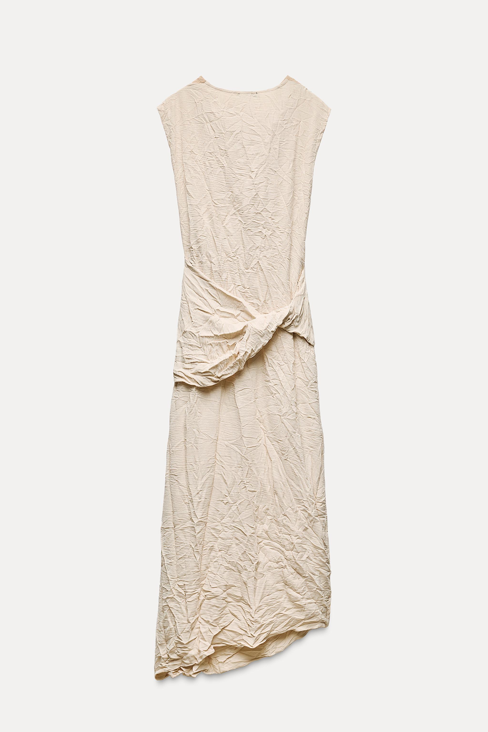 WRINKLED MIDI DRESS Product Image