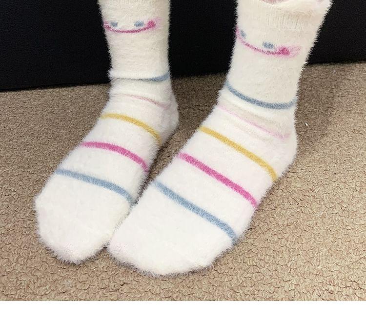 Patterned Fleece Short Socks / Set Product Image