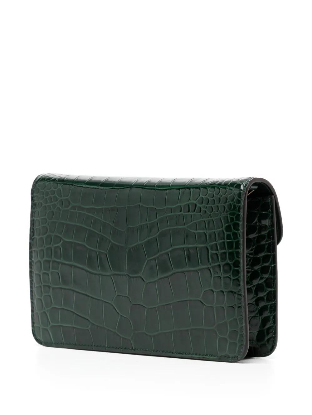 TOM FORD Whitney Small Crocodile Printed Shoulder Bag In Black Product Image