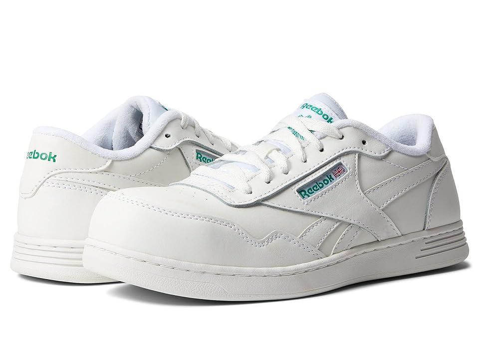 Reebok Work Club Memt Work EH Comp Toe (White/Green) Women's Shoes Product Image