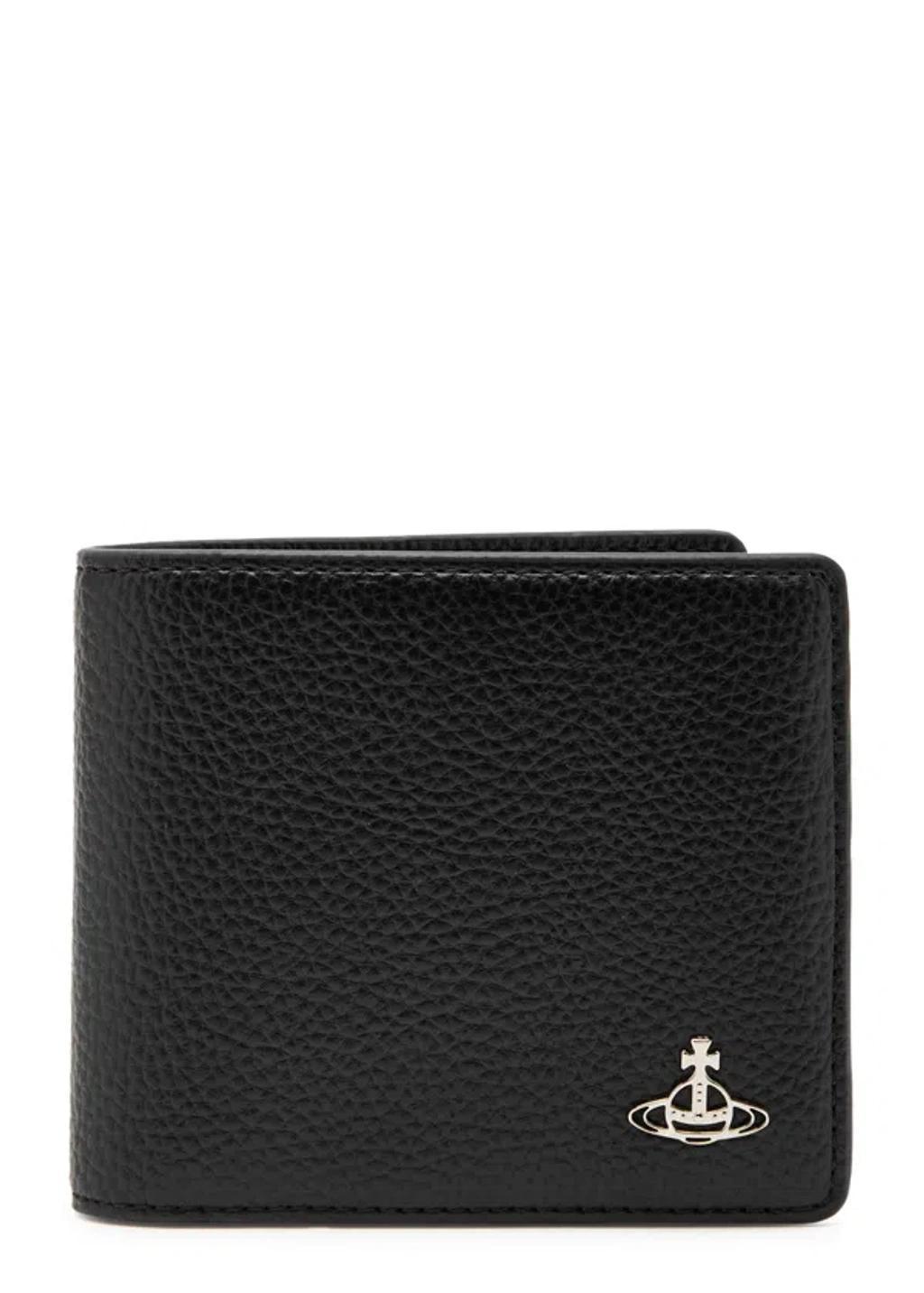 VIVIENNE WESTWOOD Orb Faux Leather Wallet In Black Product Image