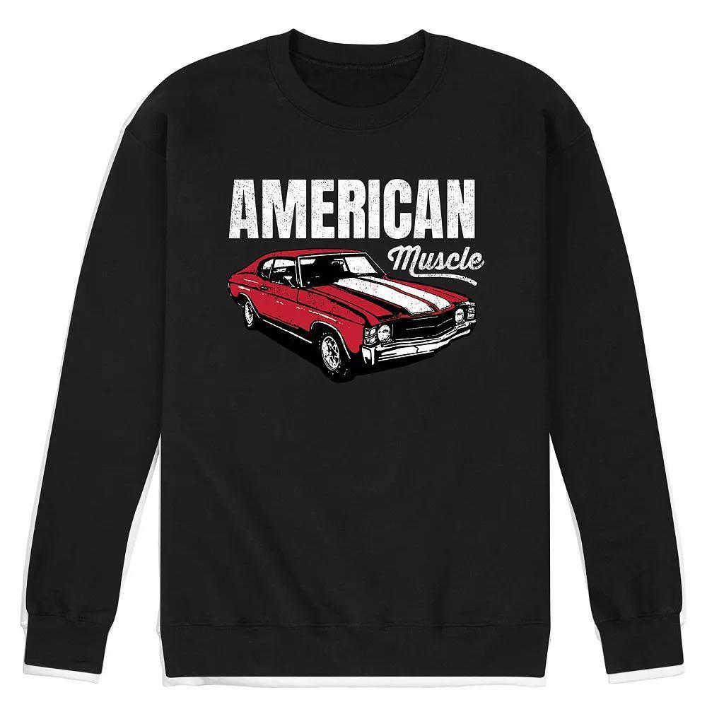 Men's American Muscle Graphic Fleece Sweatshirt,  Product Image