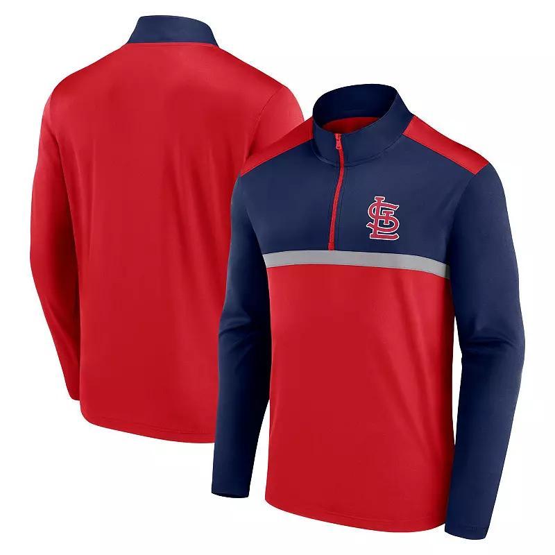 Men's Fanatics Red St. Louis Cardinals Unstoppable Quarter-Zip Top,  Product Image