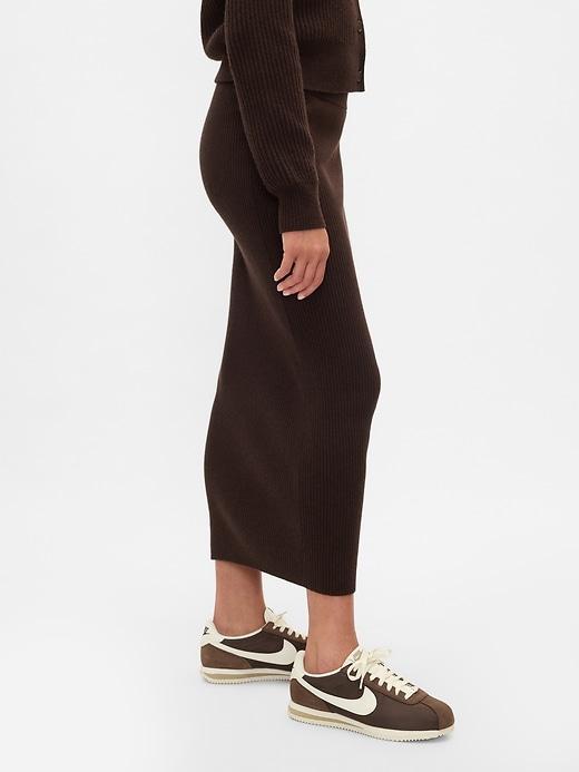 CashSoft Rib Maxi Sweater Skirt Product Image