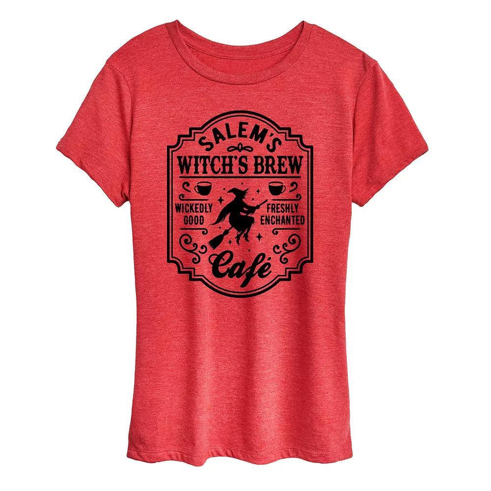 Women's Salems Witchs Brew Cafe Halloween Tee, Girl's,  Product Image