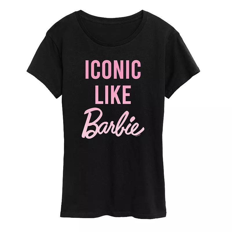 Women's Barbie® Iconic Graphic Tee, Girl's, Size: Medium, Black Product Image