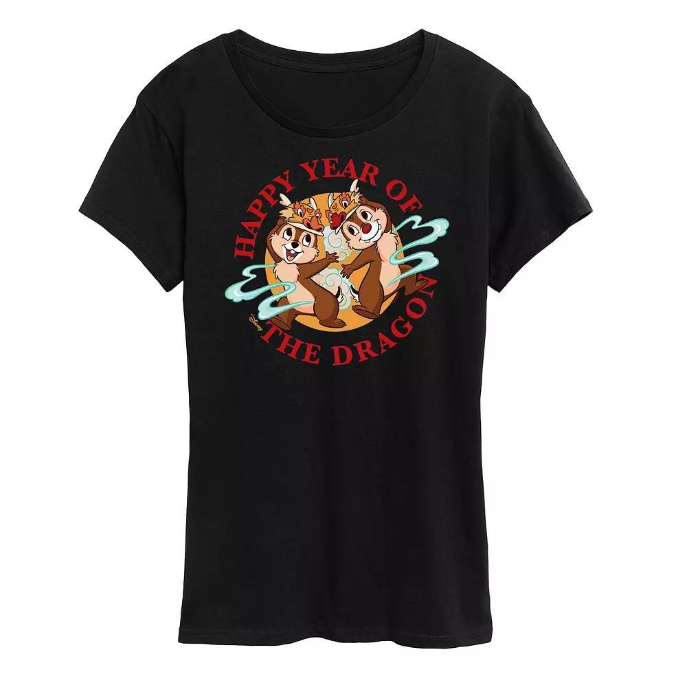 Disney's Chip And Dale Women's Year Of The Dragon Graphic Tee,  Product Image