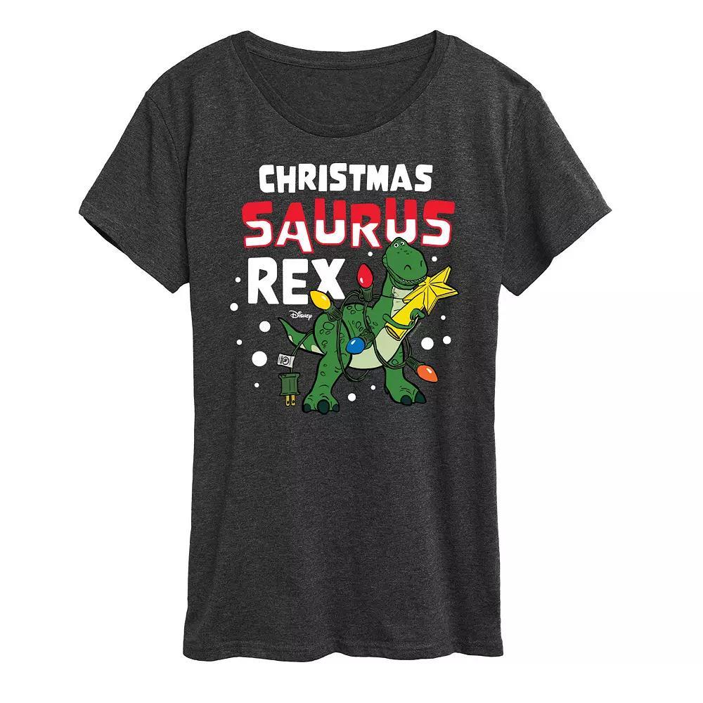 Disney / Pixar's Toy Story Women's Christmas Saurus Rex Graphic Tee, Girl's,  Product Image