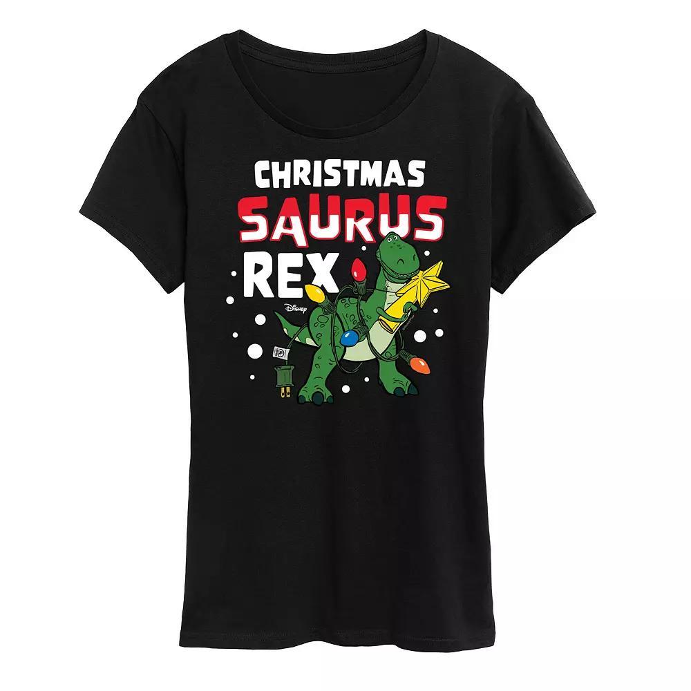 Disney / Pixar's Toy Story Women's Christmas Saurus Rex Graphic Tee, Girl's,  Product Image
