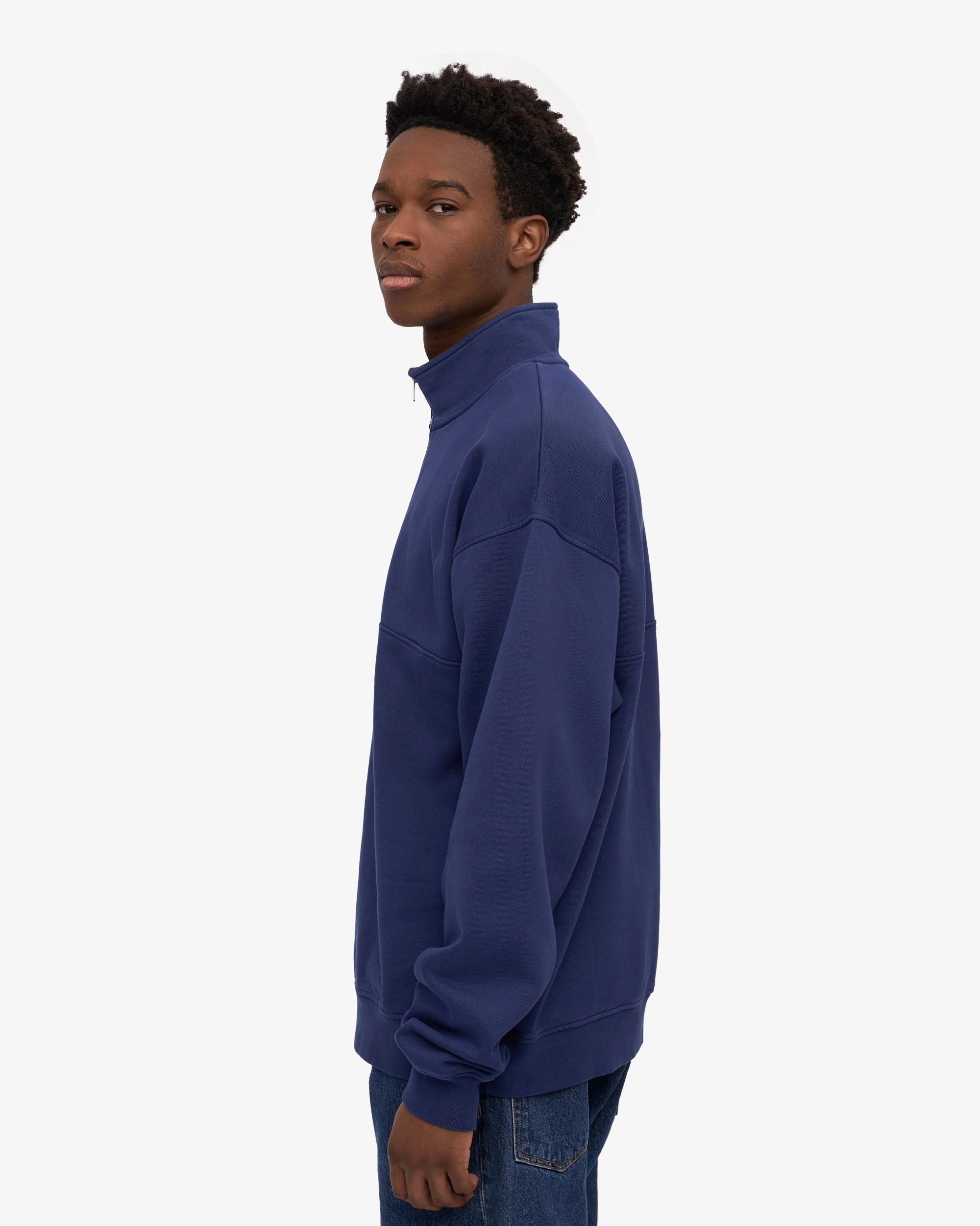 Organic Quarter Zip - Marine Blue Product Image