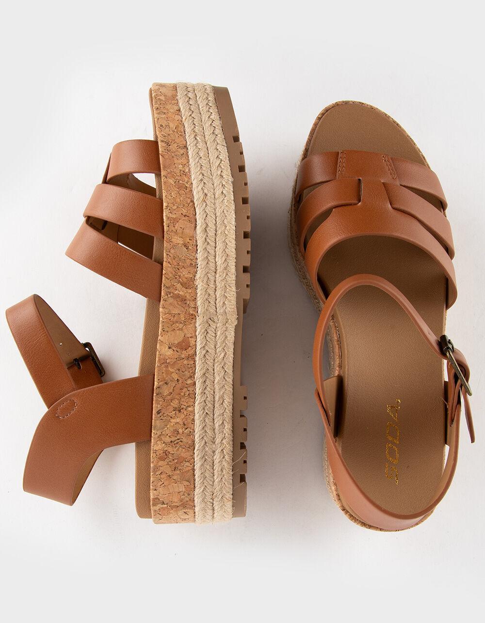 SODA Tabata Womens Platform Sandals Product Image