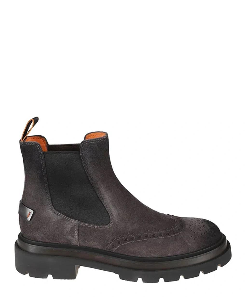 SANTONI Blockage Boots In Grey Product Image