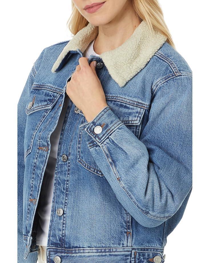 Relaxed Cropped Denim Jacket In Billings Product Image