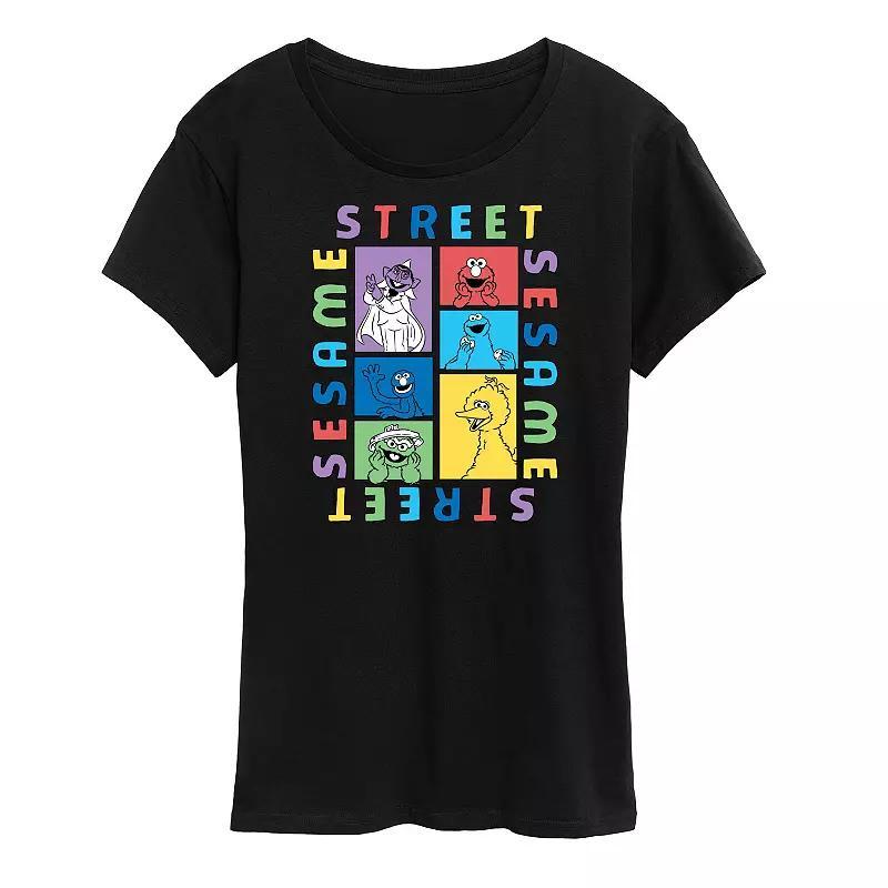 Women's Sesame Street Blocks Graphic Tee, Girl's,  Product Image