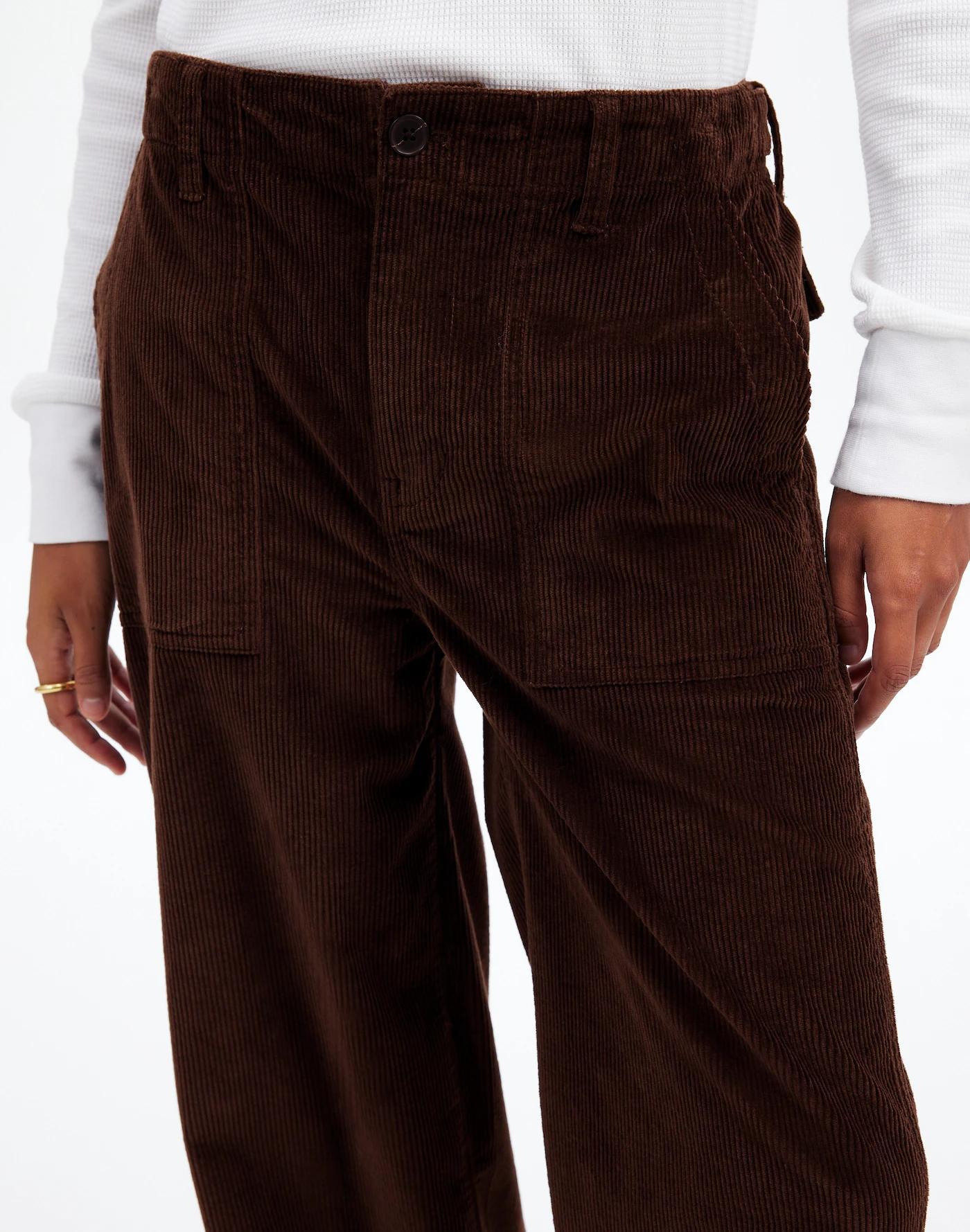 Low-Slung Baggy Utility Pants in Corduroy Product Image