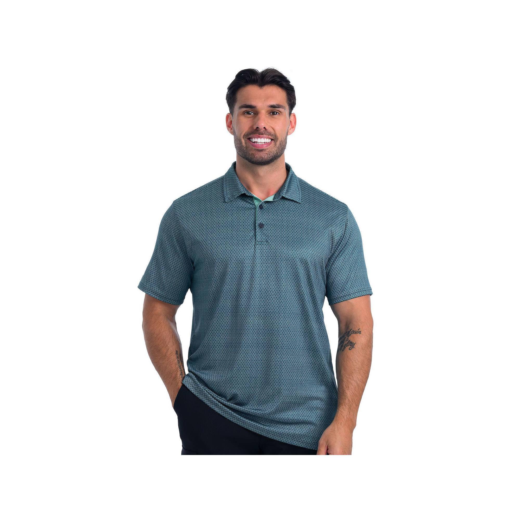 Men's Antigua Intersect Polo, Size: XXL, Nautical Blue Product Image