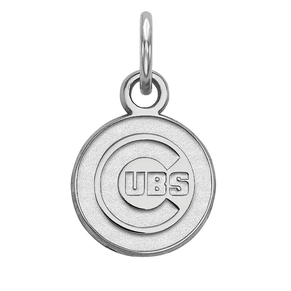 LogoArt Sterling Silver Chicago Cubs Mini Pendant, Women's, Size: 15 mm Product Image