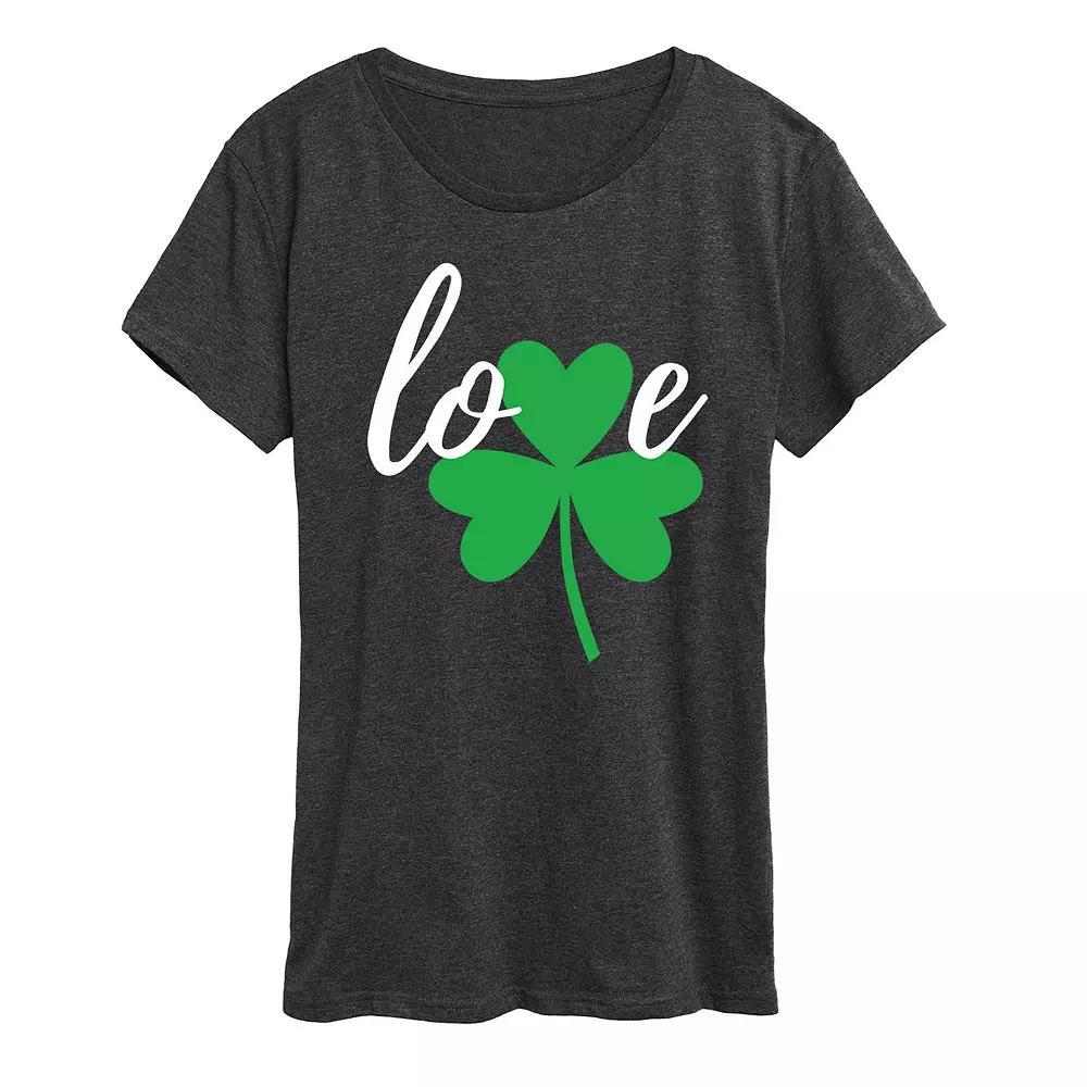 Women's Love Shamrock Graphic Tee, Girl's,  Product Image