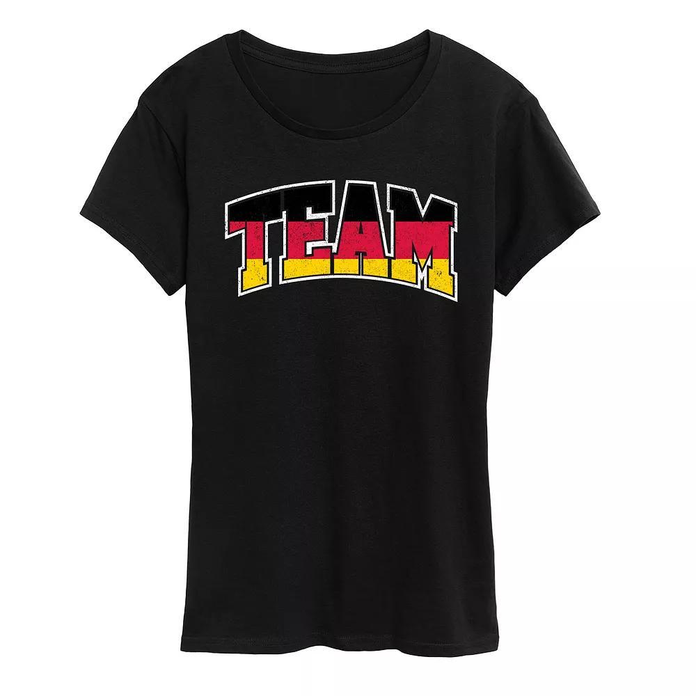 Women's Team Germany Graphic Tee, Size: Large, Black Product Image