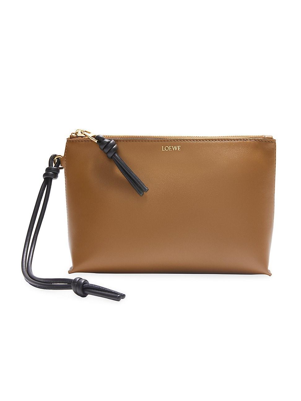 Womens T-Knot Leather Pouch Product Image