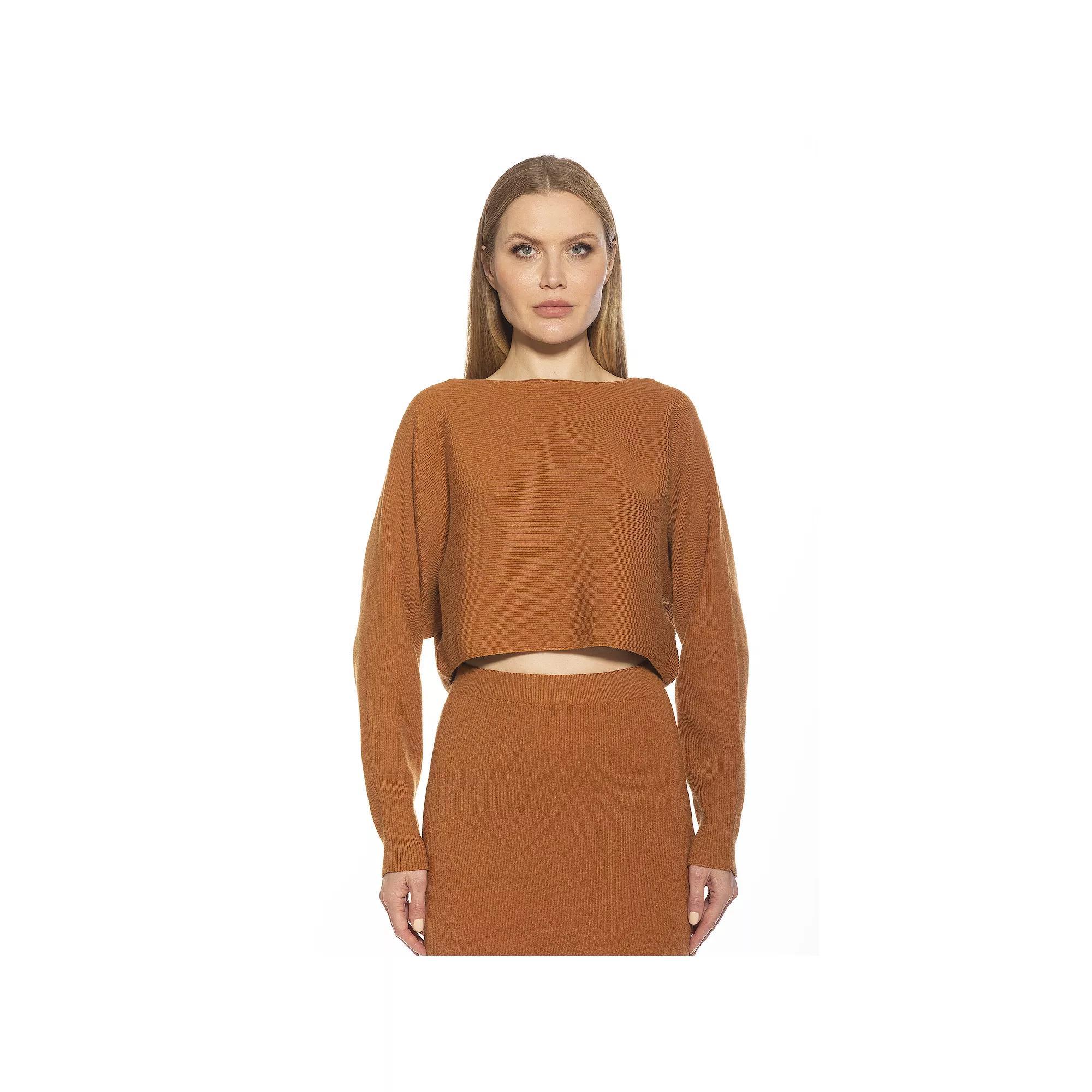 Women's ALEXIA ADMOR Ribbed Knit Dolman Sleeve Top,  Product Image