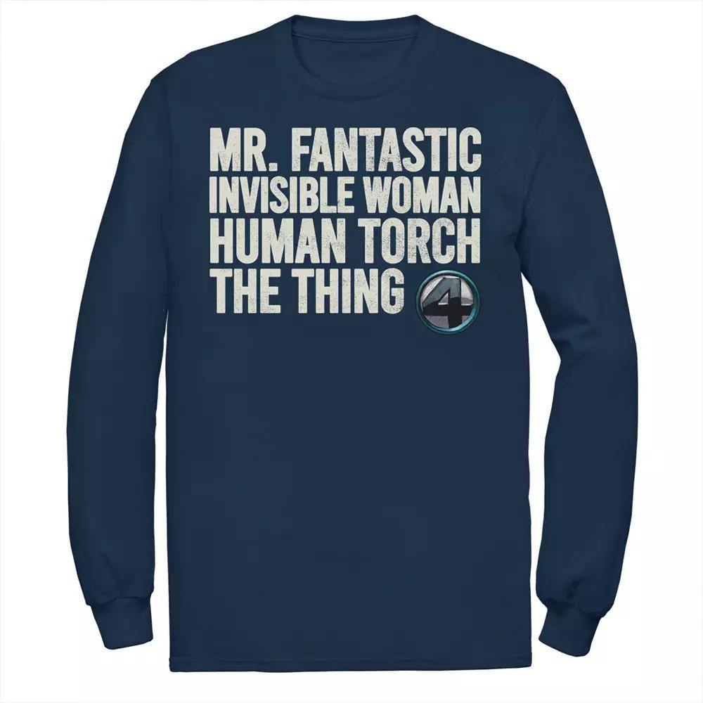 Men's Marvel Fantastic Four Team Name Stack Tee,  Product Image