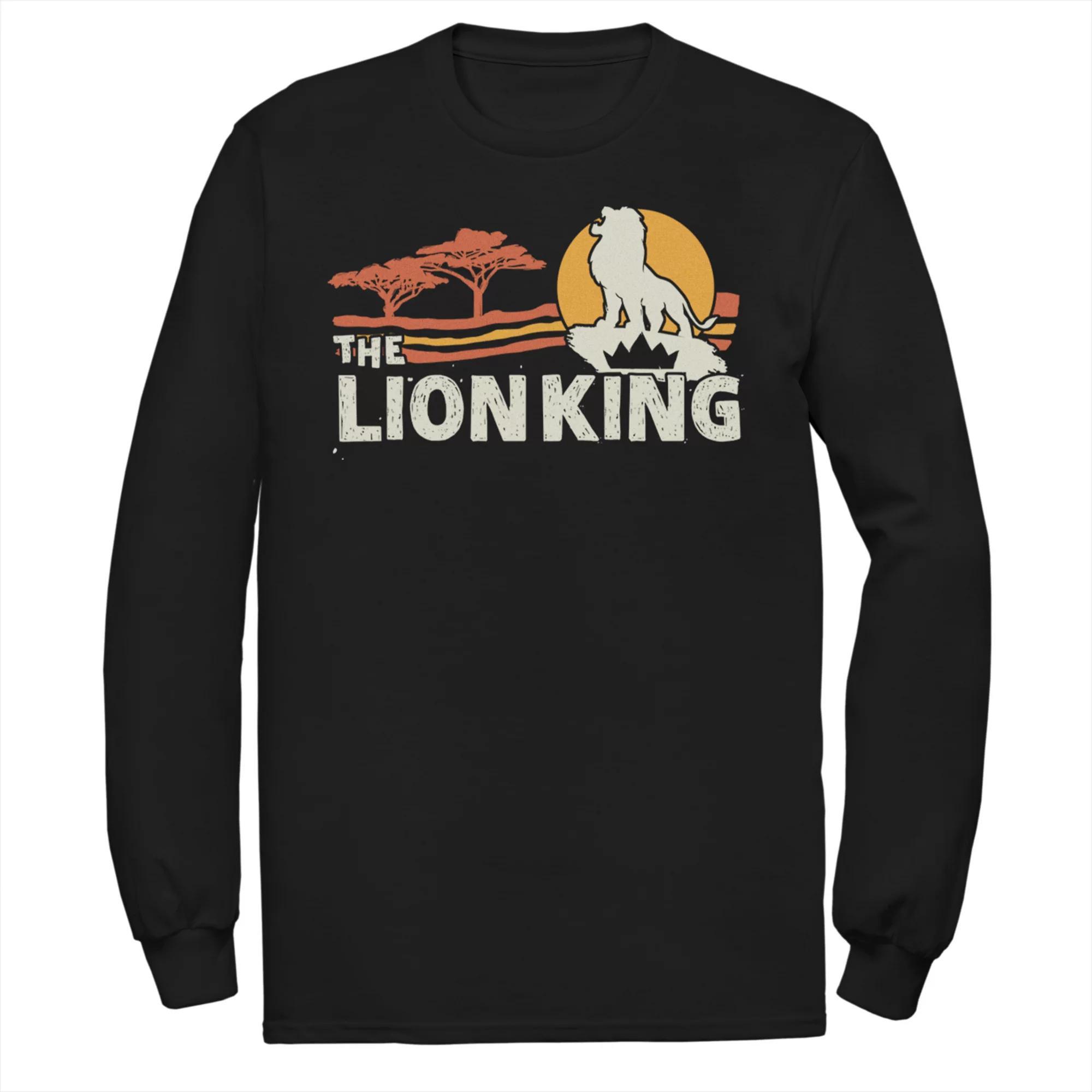 Disney's The Lion King Men's Savannah Sunrise Long Sleeve Graphic Tee,  Product Image