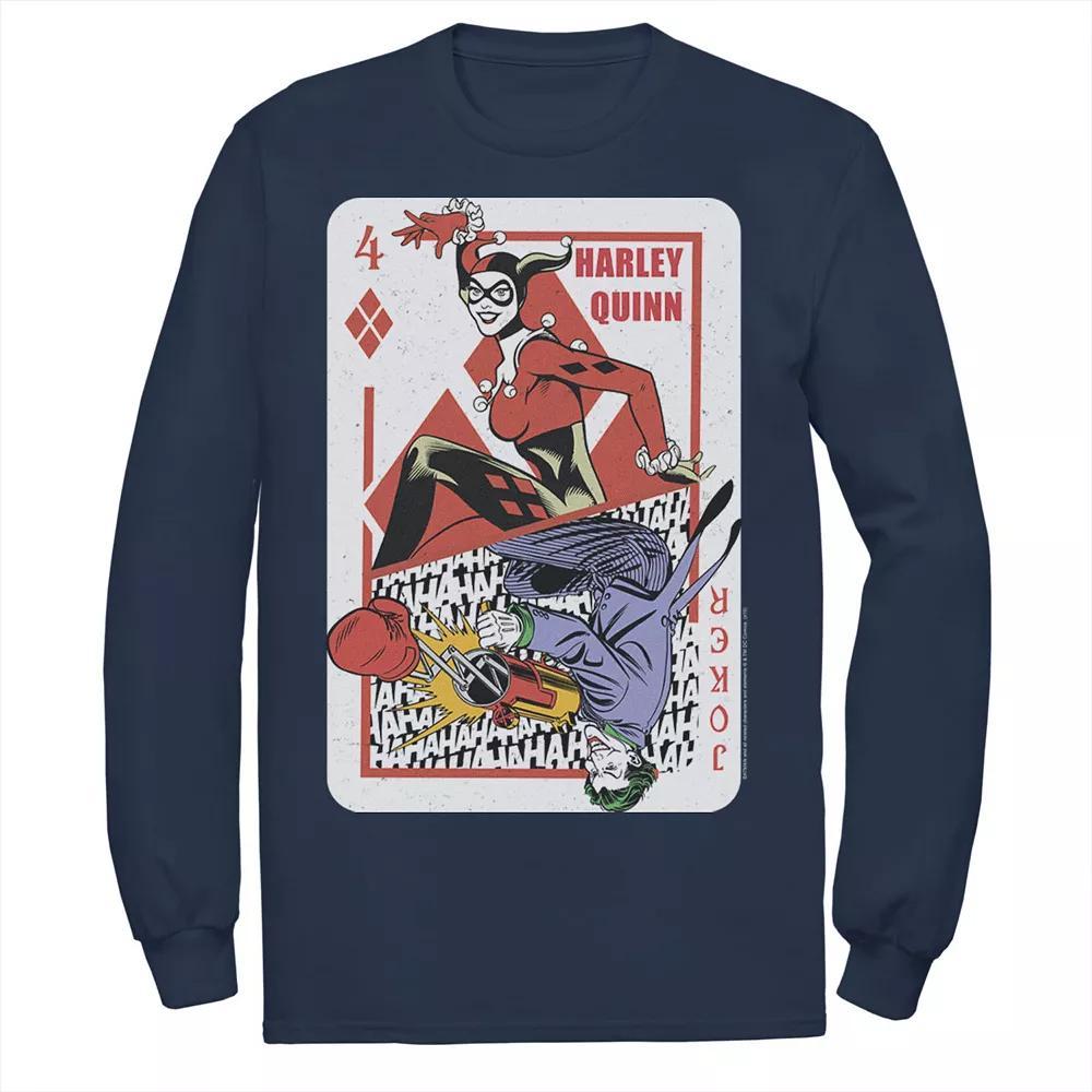 Mens DC Comics Harley Quinn Joker Playing Card Tee, Men's,  Product Image