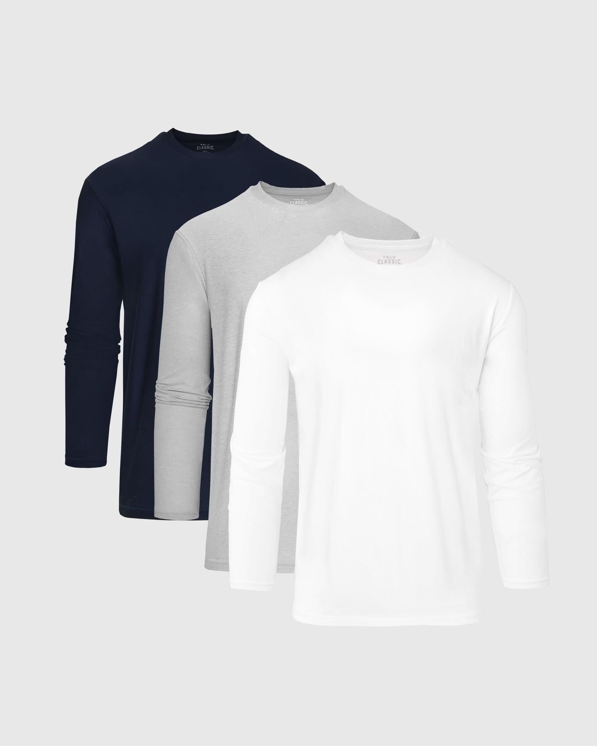 Everyday Active Long Sleeve Crew T-Shirt 3-Pack Product Image