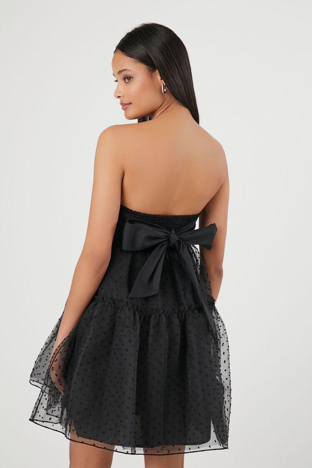 Strapless Bow Fit & Flare Dress | Forever 21 Product Image