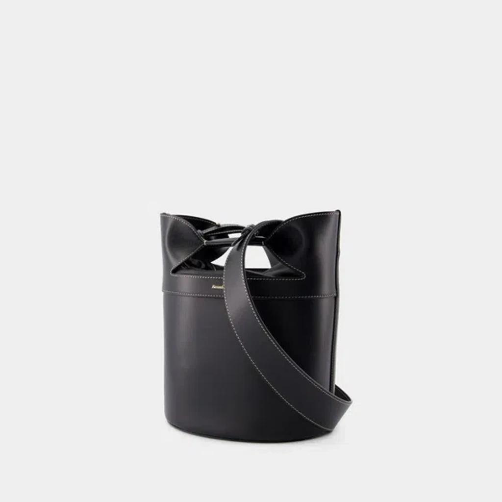 ALEXANDER MCQUEEN The Bucket Bow Crossbody -  - Leather - Black Product Image