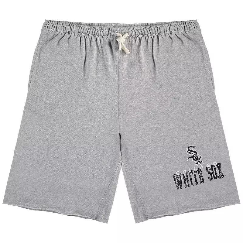 Mens Heathered Gray Chicago White Sox Big & Tall French Terry Shorts Product Image