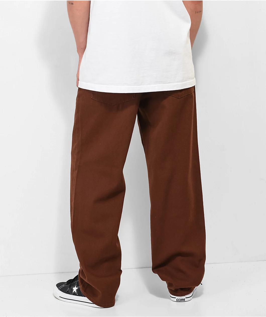 Empyre Loose Fit Brown Skate Jeans Product Image