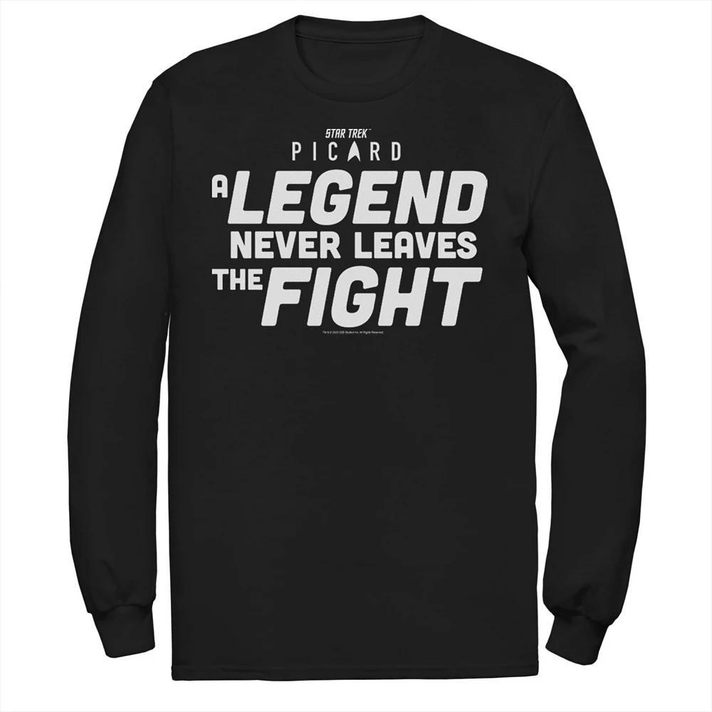 Men's Star Trek: Picard A Legend Never Leaves The Fight Tee,  Product Image