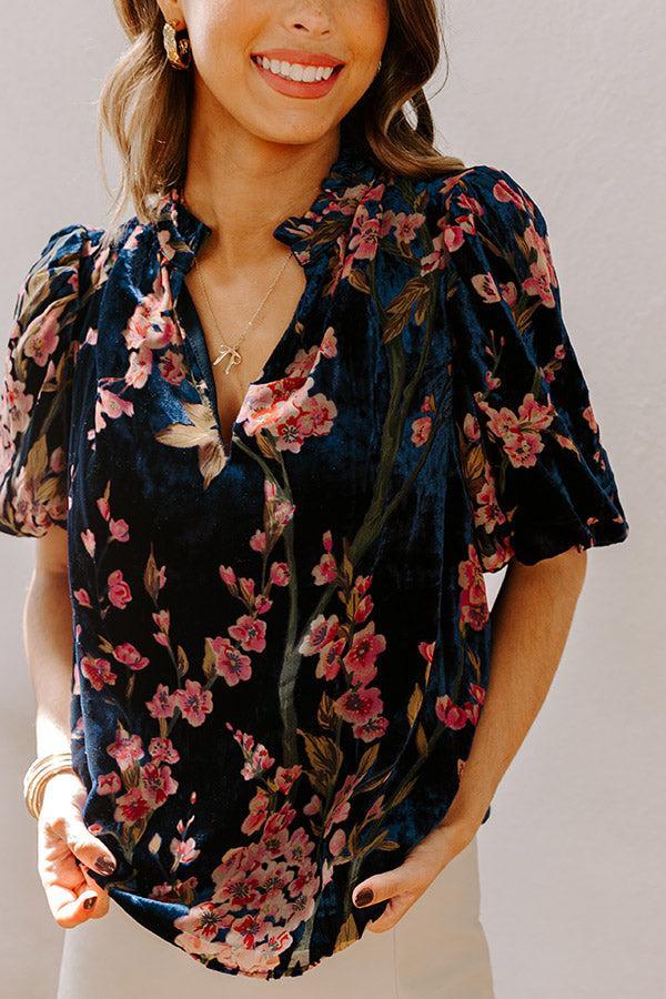 Dreamy Evenings Velvet Burnout Top Product Image