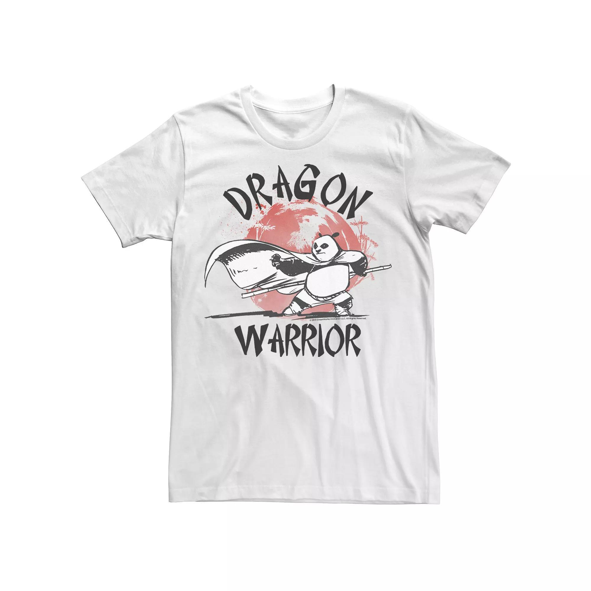 Men's Kung Fu Panda Dragon Warrior Action Pose Portrait Tee,  Product Image
