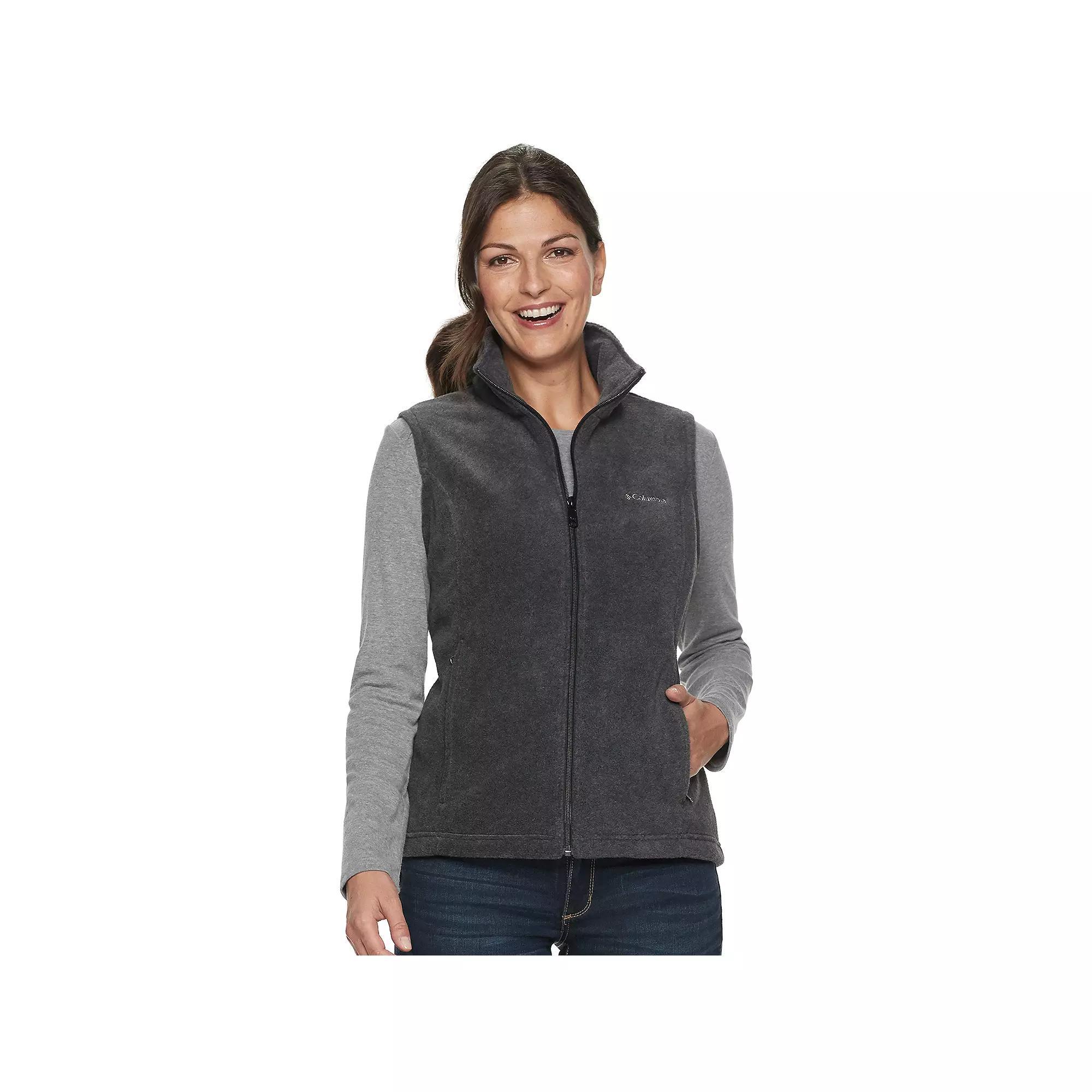 Petite Columbia Benton Springs Fleece Vest, Women's, Size: Small Petite, Grey Heather Product Image