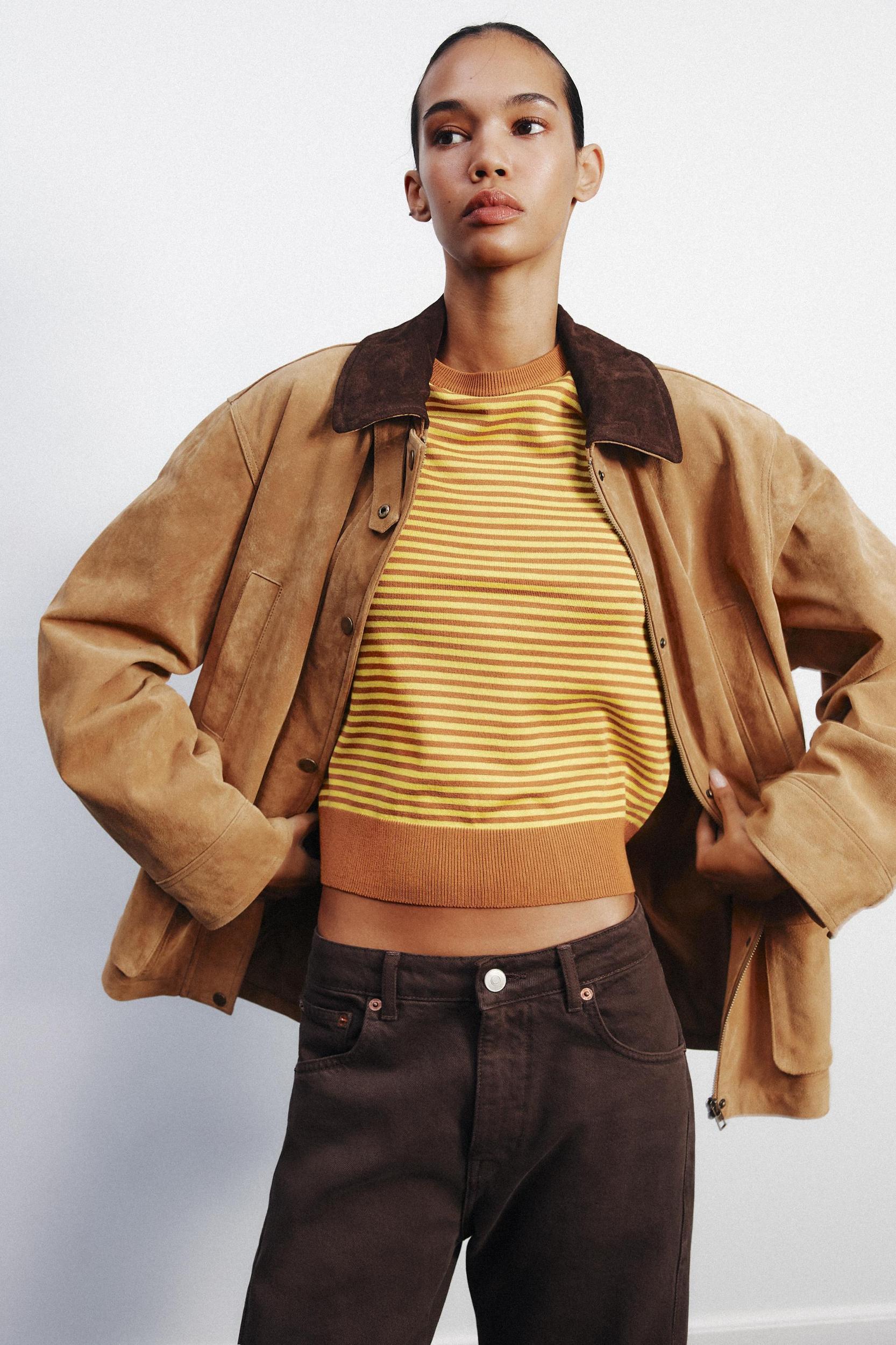 STRIPED KNIT SWEATER Product Image