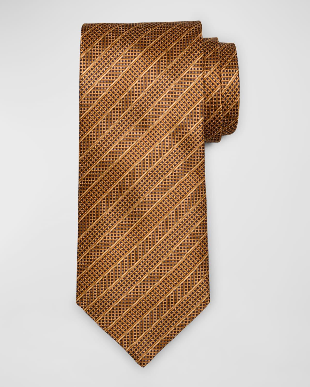 Men's Micro Neat Stripe Silk Tie Product Image