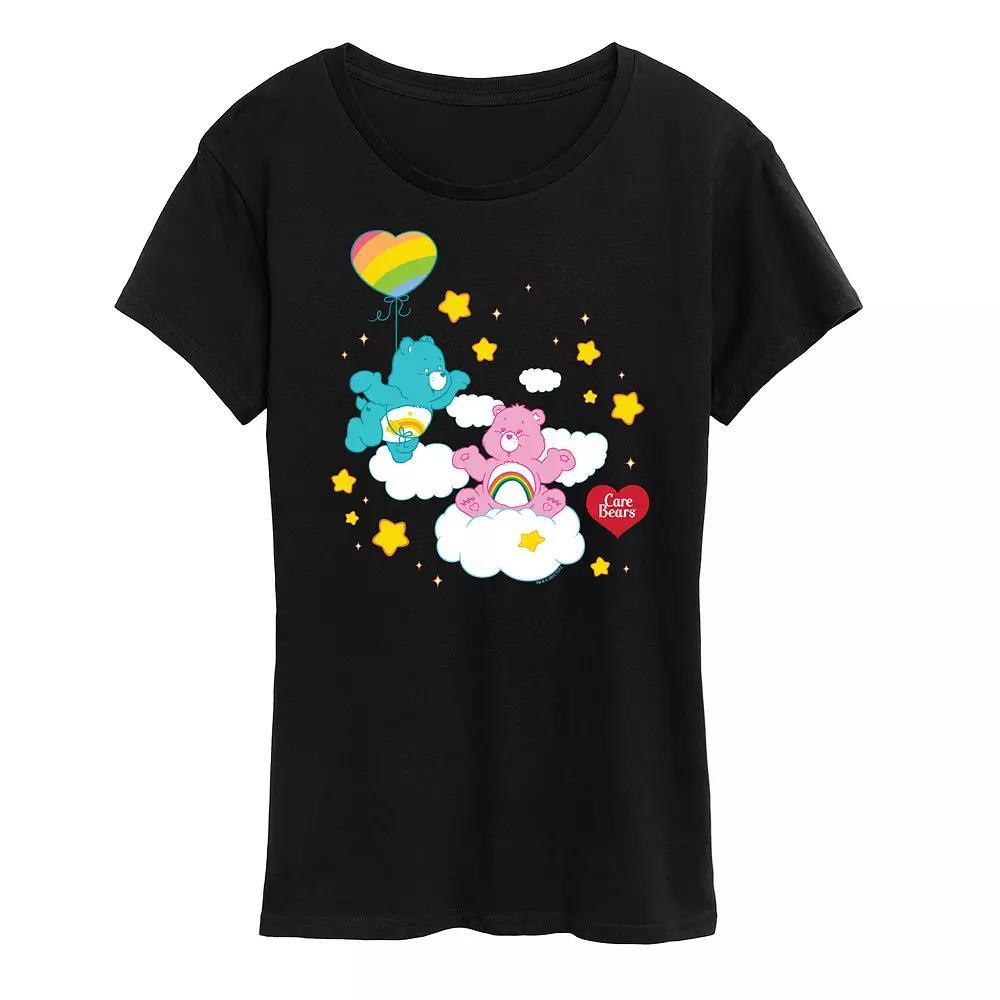 Women's Care Bears Wish And Cheer Bear Graphic Tee, Girl's, Size: Small, Black Product Image