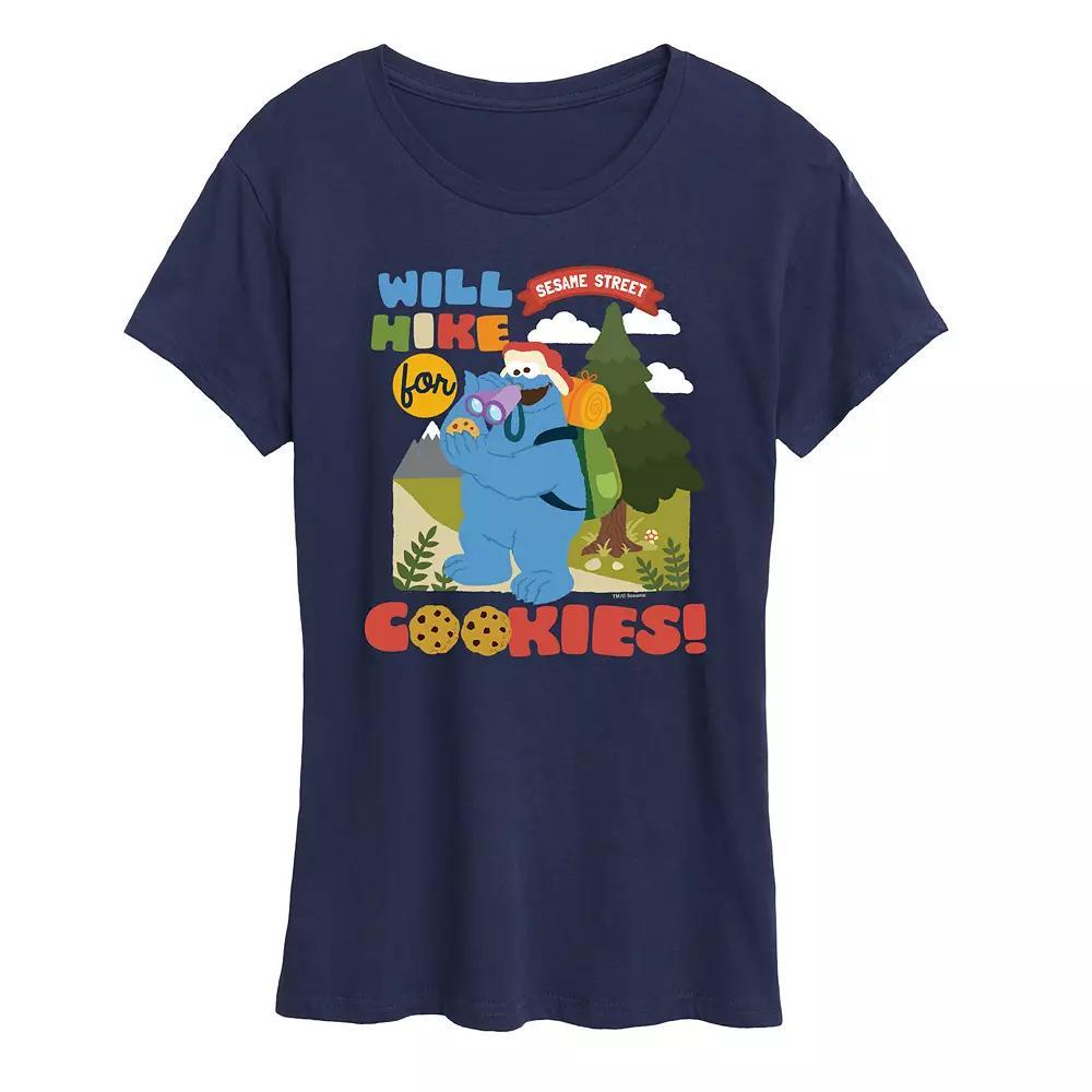 Women's Sesame Street Will Hike For Cookies Graphic Tee,  Product Image