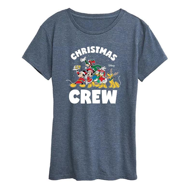 Disney's Mickey and Friends Women's Christmas Crew Graphic Tee, Girl's,  Product Image