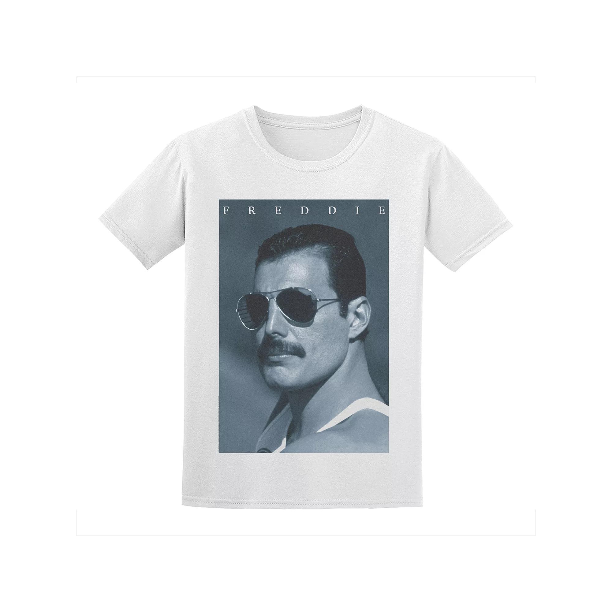 Men's Freddie Mercury Tee, Size: Large, White Product Image