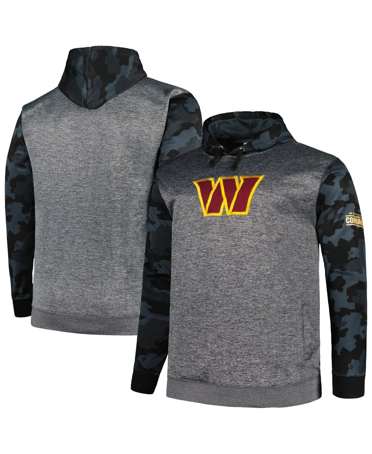 Men's Fanatics Branded Heather Charcoal Washington Commanders Big & Tall Camo Pullover Hoodie, Size: 2XB, Wft Charco Product Image