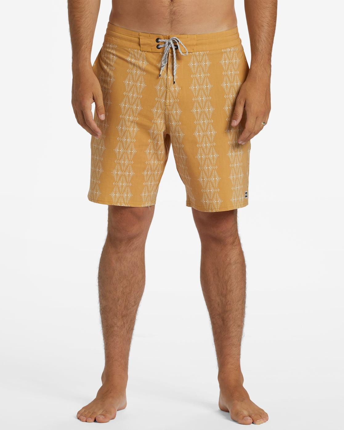 Sundays Lo Tide 19" Boardshorts - Mustard Male Product Image